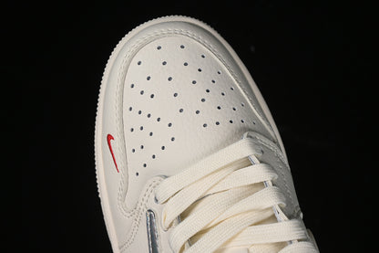 Nike Air Jordan 1 Low Off-White Travis Scott Fragment Design Silver Label White Sneakers