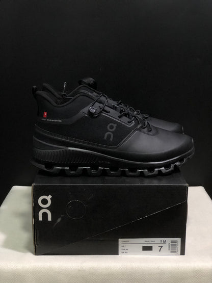 On Running Cloud Hi Edge All Black Outdoor Training Running Shoes