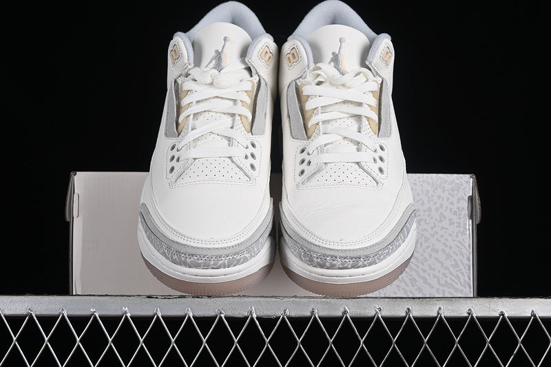 Nike Air Jordan 3 Craft Ivory Grey Mist Cream Sneakers