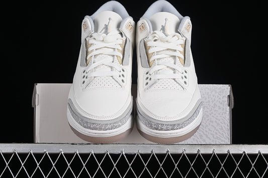 Nike Air Jordan 3 Craft Ivory Grey Mist Cream Sneakers