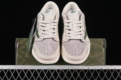 Nike Air Jordan 1 Low OG SP Off-White Travis Scott Fragment Design Green Grey Sneakers