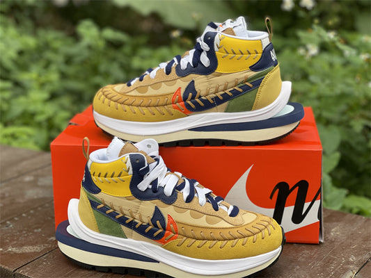 Nike Sacai Jean-Paul Gaultier LD Vaporwffle Sesame Multicolor Sneakers