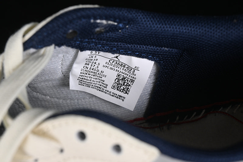Nike Air Jordan 1 Low Travis Scott Fragment Design OG SP Grey Navy Sneakers