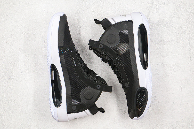 Nike Air Jordan XXXIV 34 Eclipse Black Basketball Sneakers
