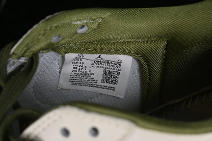 Nike Air Jordan 1 Low Off-White Travis Scott Fragment Design Green Sole White Green Sneakers