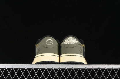 Nike Air Jordan 1 Low MONCLER Travis Scott Fragment Design OG SP Black Green Sneakers