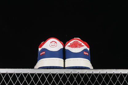 Travis Scott Fragment Design Nike Air Jordan 1 Low Supreme OG SP Red Blue White Sneakers