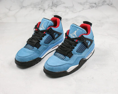 Nike Air Jordan 4 Retro Travis Scott Cactus Jack Blue Sneakers