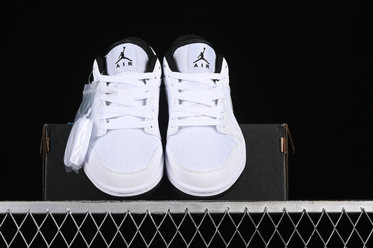 Nike Air Jordan 1 Low White Anthracite Black Sole Sneakers