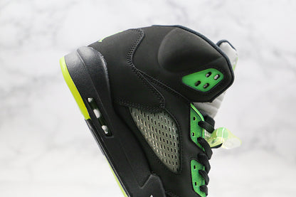 Nike Air Jordan 5 Retro Quai 54 Black Radiant Green Sneakers