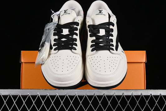 Nike Air Jordan 1 Low OG SP Travis Scott Fragment Design LV Black Sole White Sneakers