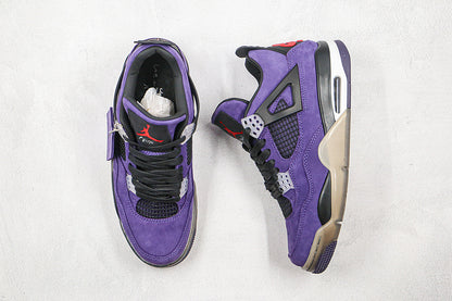 Nike Air Jordan 4 Retro Travis Scott Purple Sneakers