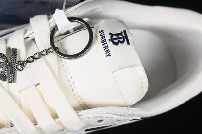 Travis Scott Fragment Design Nike Air Jordan 1 Low Burberry OG SP Blue Sole White Blue Sneakers