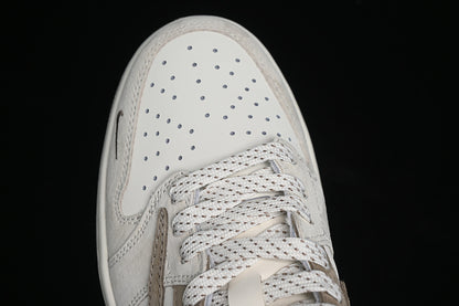 Travis Scott Fragment Design Nike Air Jordan 1 Low OG SP Light Brown Sole White Sneakers