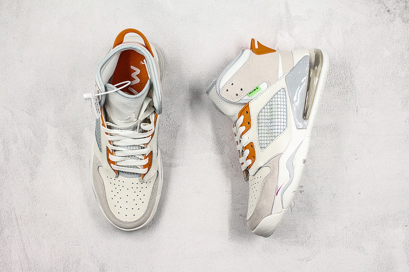 Nike Air Jordan Mars 270 White Orange Sneakers