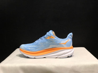 Hoka One One Clifton 9 Light Blue Running Shoes Athletic Shoes Sneakers