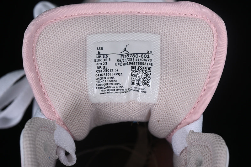 Nike Air Jordan 1 Mid Pink White Sneakers
