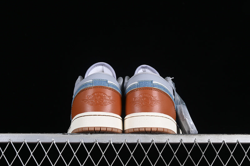 Nike Air Jordan 1 Low Phantom Coconut Milk Amber Brown Sneakers