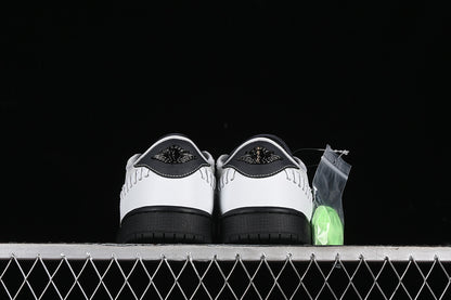 Nike Air Jordan 1 Low Method Of Make Black Sole White Grey Sneakers