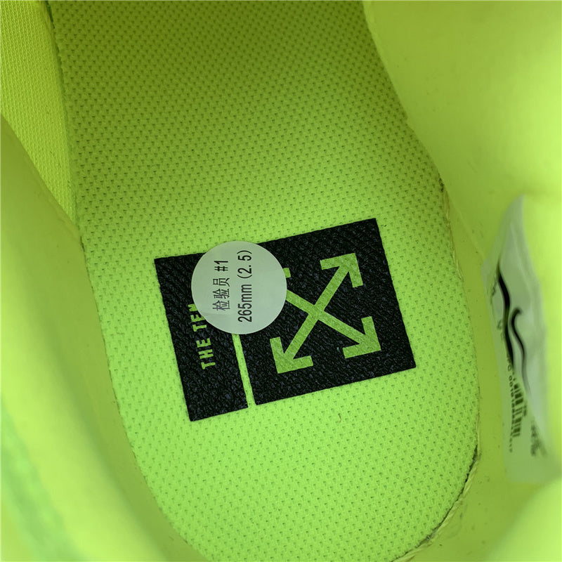 Nike Air Force 1 Low Off-White Volt Fluorescent Green Sneakers