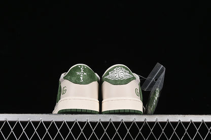 Nike Air Jordan 1 Low OG SP Off-White Travis Scott Fragment Design Green Grey Sneakers