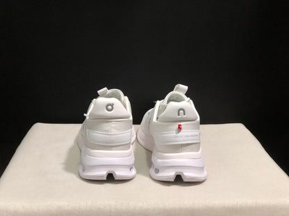 On Running Cloudnova Flux Comfortable Running Shoes All White