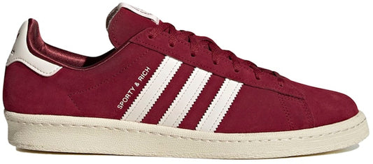 Sporty & Rich Adidas Campus 80s Collegiate Burgundy HQ6074 Lifestyle Shoes