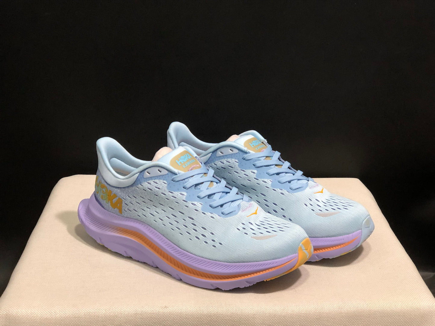 Hoka One One Kawana Cushioning Comfortable Gym Running Shoes Sneakers Blue/Purple