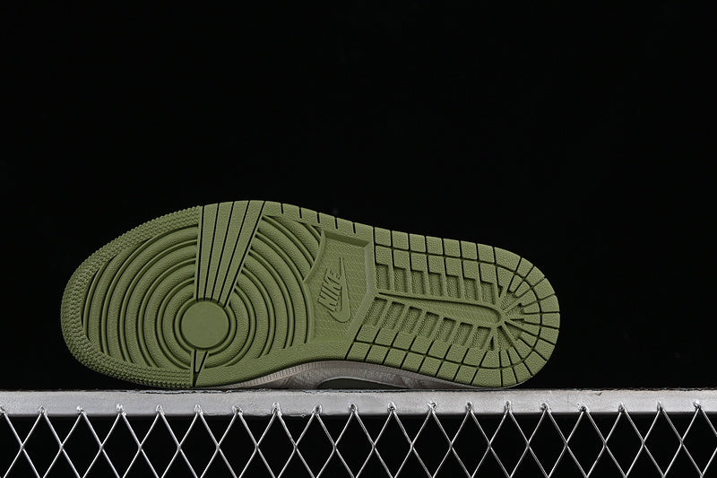 Nike Air Jordan 1 Low GUCCI Green Sole White Sneakers
