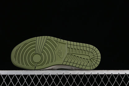Nike Air Jordan 1 Low GUCCI Green Sole White Sneakers