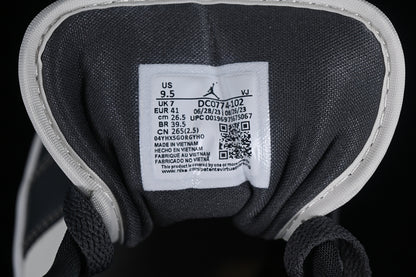 Nike Air Jordan 1 Low Black Sole Dark Grey White Sneakers