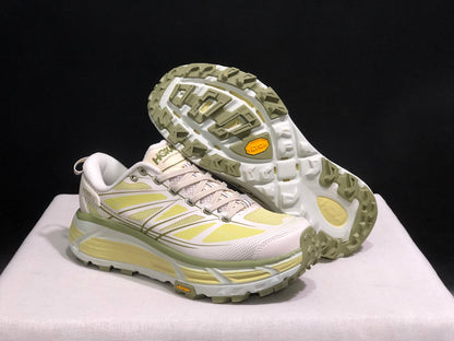 Hoka One One Mafate Speed 2 Mountain Anti-slip Running Shoes Sneakers Light Yellow