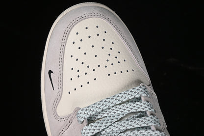 Nike Air Jordan 1 Low Black White Two-Tone Soles White Grey Sneakers