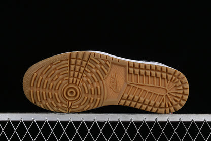 Nike Air Jordan 1 Low Wolf Grey White Gum Medium Brown Sole Sneakers