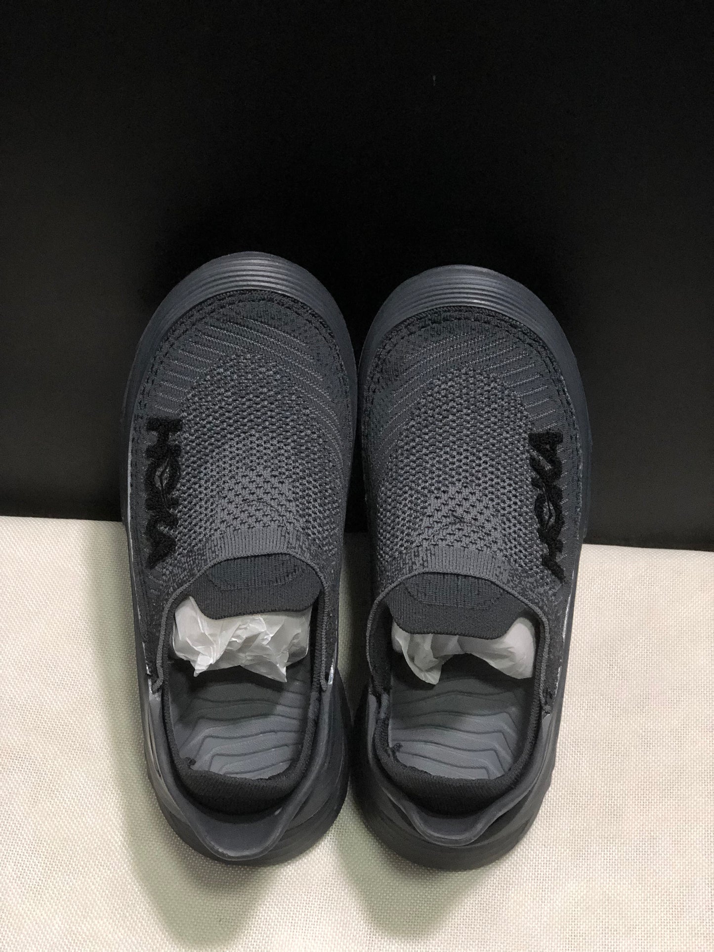 Hoka One One Restore TC Elastic Comfortable Low-top Running Shoes Sneakers Dark Grey