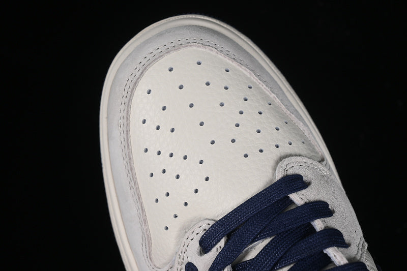 Nike Air Jordan 1 Low LV Travis Scott Fragment Design OG SP Navy Grey White Sneakers