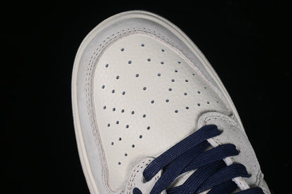 Nike Air Jordan 1 Low LV Travis Scott Fragment Design OG SP Navy Grey White Sneakers