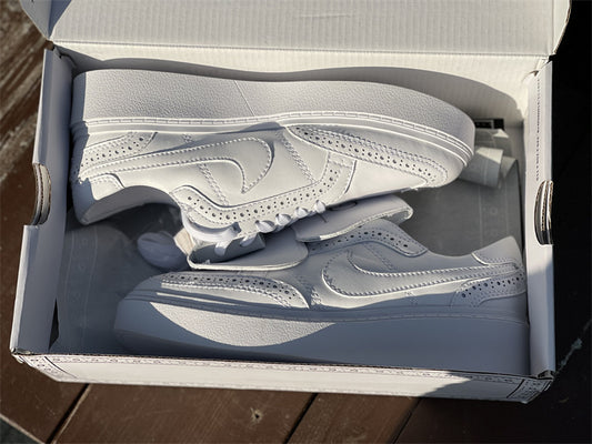 Nike Kwondo 1 G-Dragon Peaceminusone Triple White Sneakers
