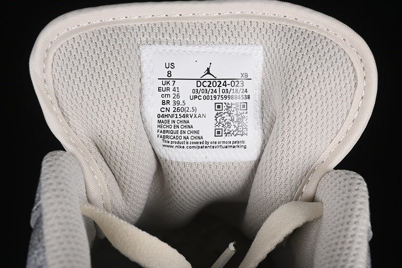 Nike Air Jordan 1 Low White Grey Sneakers