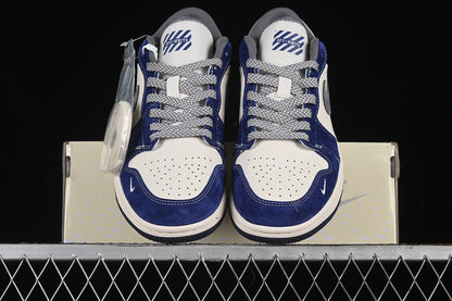 Nike Air Jordan 1 Low Off-White White Blue Grey Sneakers