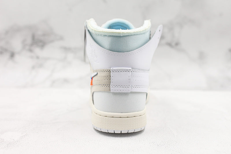Nike Air Jordan 1 Retro Off-White GS High White Sneakers