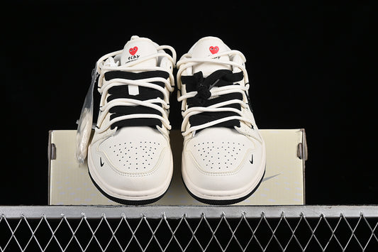 Nike Air Jordan 1 Low PLAY White Black Sneakers