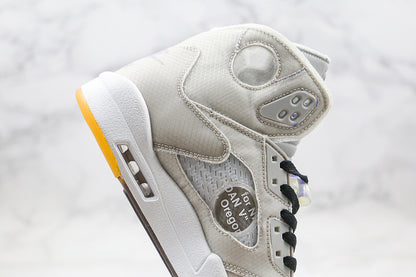 Nike Air Jordan 5 Retro Off-White Ash Wood Green Sneakers