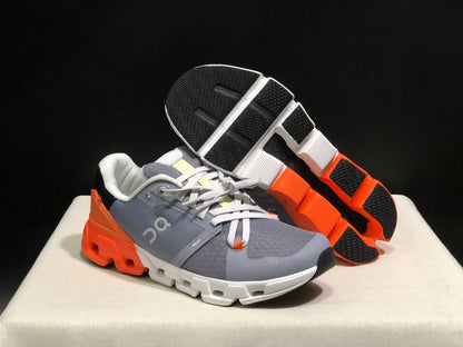 On Running Cloudflow 4 Shock-Absorbing And Wear-Resistant Running Shoes Fossil/Flame