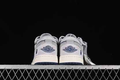 Nike Air Jordan 1 Low BAPE Blue Sole Grey White Sneakers