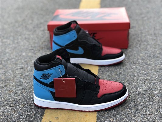 Nike Air Jordan 1 High OG UNC To Chicago 2020 Black Blue Red Sneakers