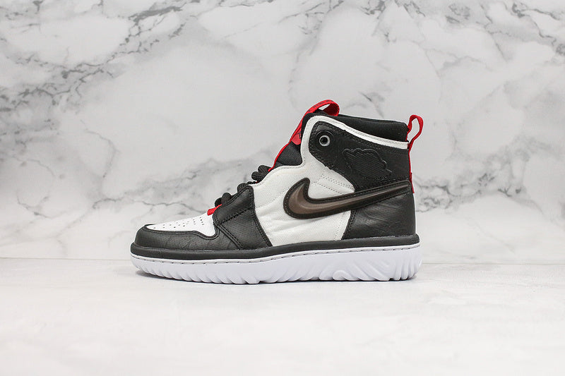 Nike Air Jordan 1 High React Black White Sneakers