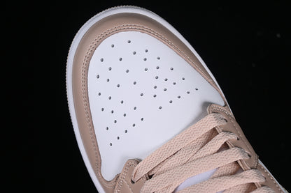 Nike Air Jordan 1 Low White Particle Beige Sneakers