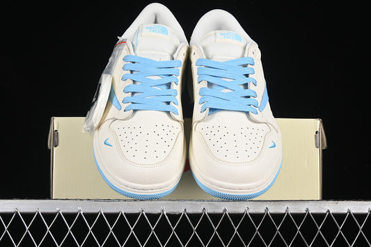 Travis Scott Fragment Design Nike Air Jordan 1 Low OG SP Sky Blue White Sneakers