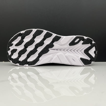Hoka One One Clifton 8 Fashion Shoes Shock-absorbing Sneakers Black/White